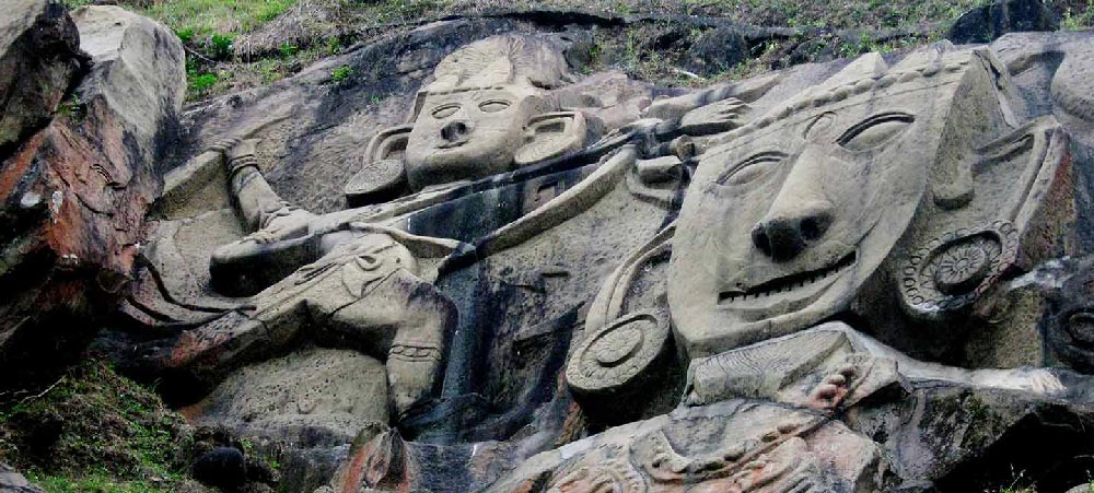 Unakoti A less than a Crore sculptures